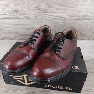 Dockers Men’s Gordon Genuine Leather Dress Casual Cap Toe Oxford Shoe Sz 6M